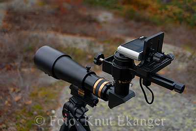 Tele Vue teleskop - ferdig rigget for fotografering - © Foto: Knut Ekanger