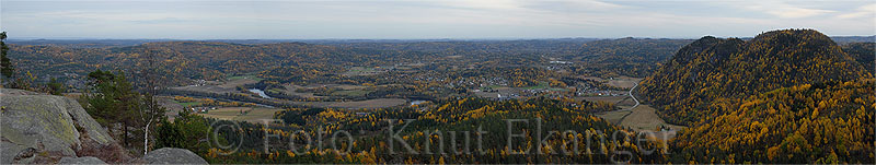 Utsikt fra Musekollen  -  Foto: Knut Ekanger