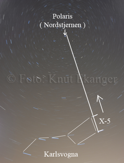 Polaris - Nordstjernen - Karlsvogna -   Foto: Knut Ekanger