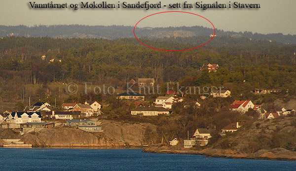 Mokollen i Sandefjord sett fra Signalen i Stavern - flott utsiktspunkt - © Foto: Knut Ekanger
